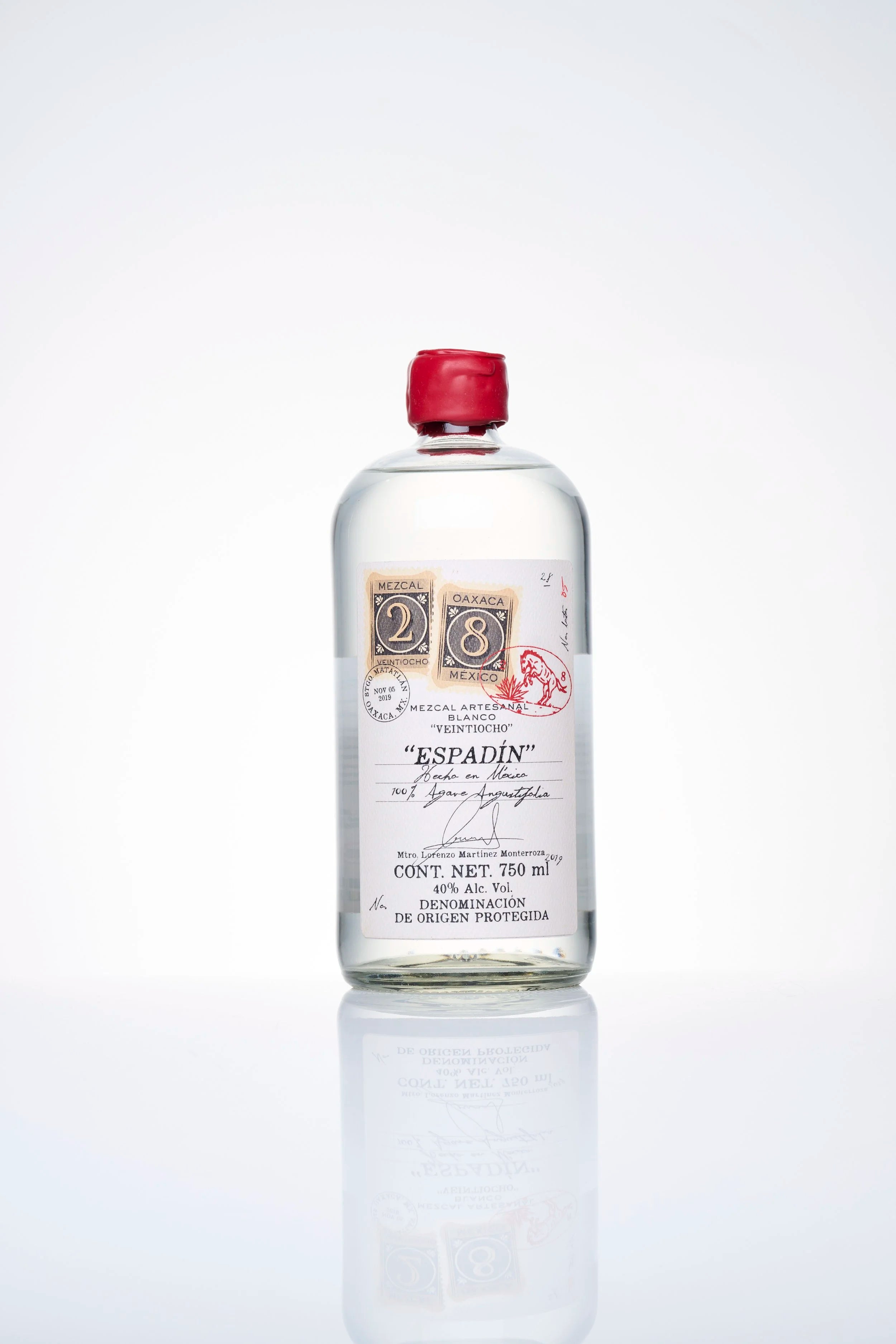 Botella Espadín 28 mezcal