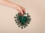 GLAZED HEART 17 CM