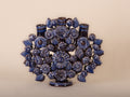 Árbol de la vida 2 caras 3 velas Azul 27 cm