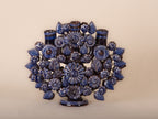 Árbol de la vida 2 caras 3 velas Azul 27 cm
