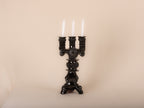GLAZED CLAY CANDELABRUM MEDIUM VARIOUS COLORS