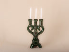 CANDELABRO BARRO VIDRIADO VARIOS COLORES