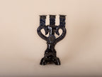 CANDELABRO BARRO VIDRIADO VARIOS COLORES