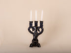 CANDELABRO BARRO VIDRIADO VARIOS COLORES