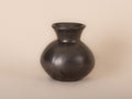 SMOOTH BLACK CLAY VASE