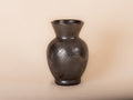 Black Clay Openwork Vase with Thin Stripes