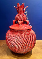 PIÑA BARRO BOLA 50CM VIDRIADO VARIOS COLORES